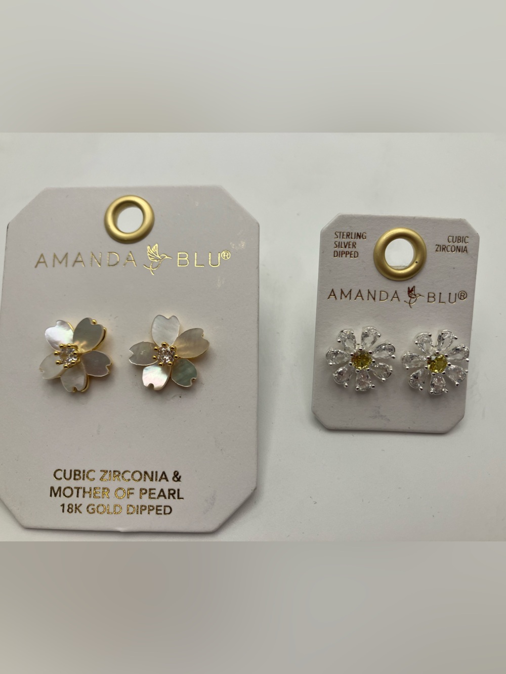 Amanda Blu earring duo Floral Stud Earrings - Gold